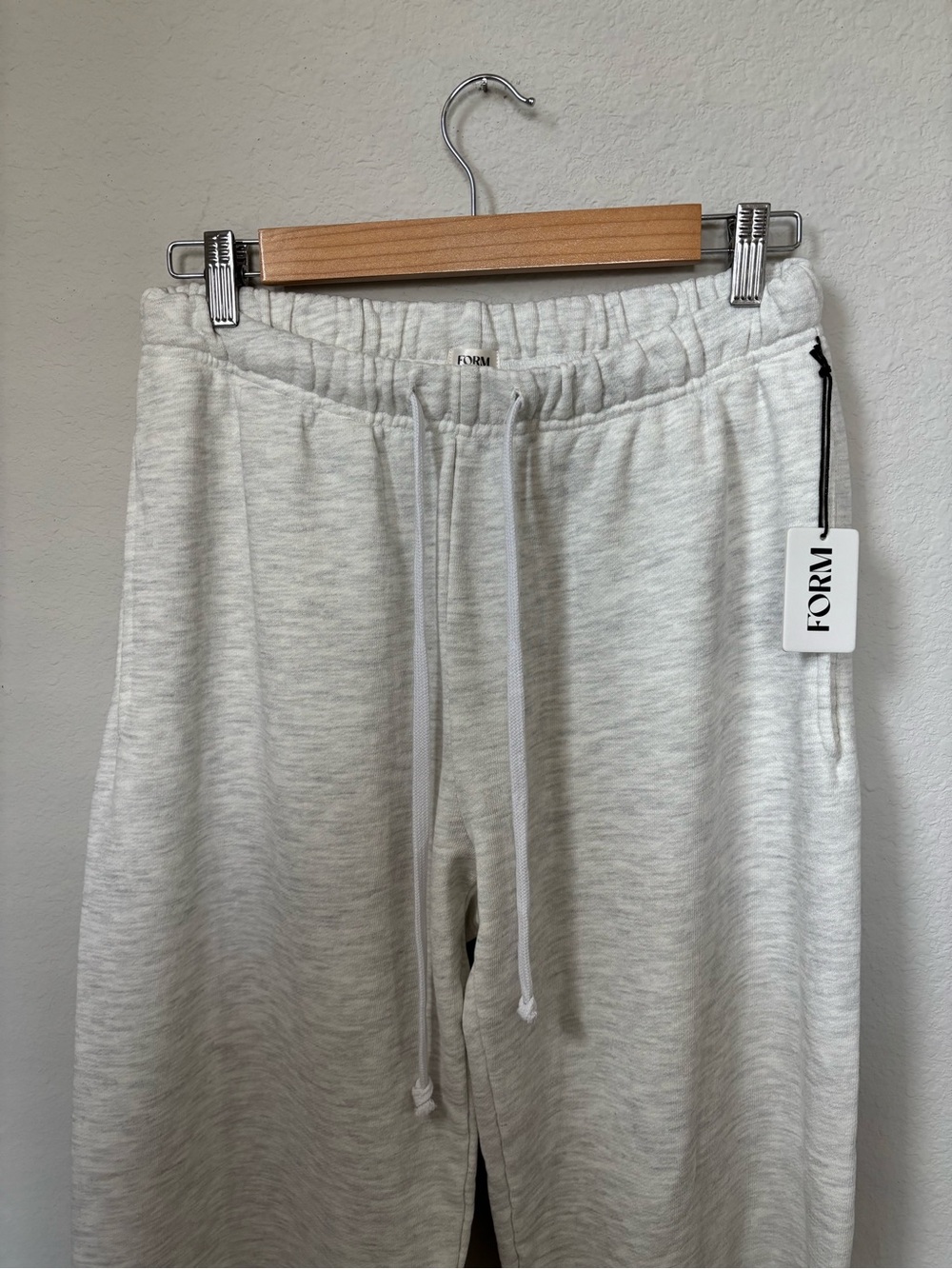 Shop FORM Lightweight Straight-Leg Pants in Oatmeal